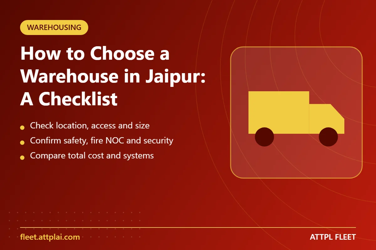 How to Choose a Warehouse in Jaipur: A Checklist - key points