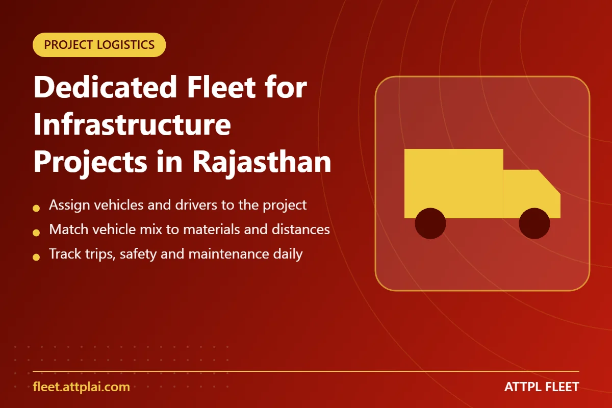 Dedicated Fleet for Infrastructure Projects in Rajasthan - key points